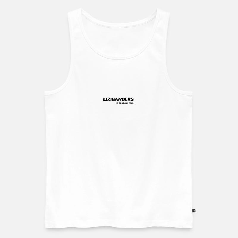 Einziganders ist das neue cool - Männer Premium Bio Tank Top - Weiß