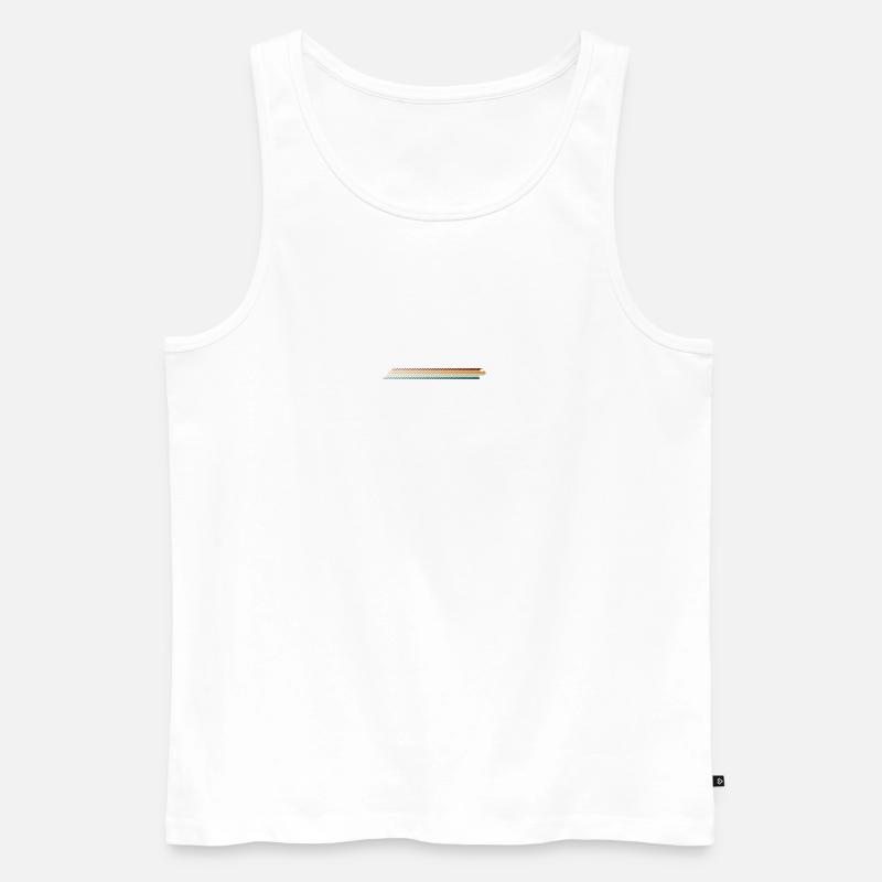 Warten auf Design-Upload - Männer Premium Bio Tank Top - Weiß