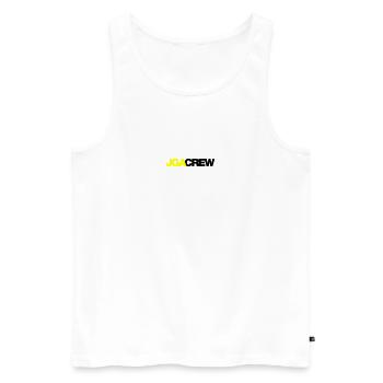 Bachelor Party Crew - Emblem - Men's Premium Organic Tank Top - white - Front - Michal (187cm)