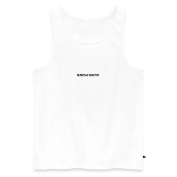 Pays chrétien - Débardeur bio Premium Homme - blanc - Devant - AI Model Male 178 light (178cm)