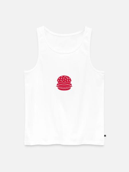 hamburger 1212 - Débardeur bio Premium Homme - blanc