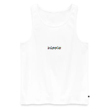 Hippie Fun - Männer Premium Bio Tank Top - Weiß - Vorne - Michal (187cm)