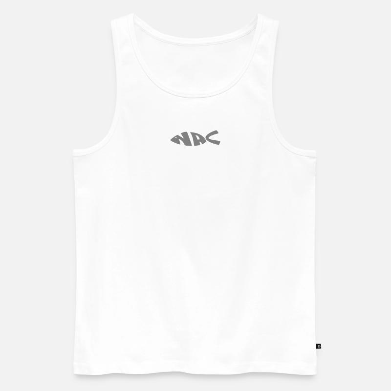 nacfish in grau - Männer Premium Bio Tank Top - Weiß