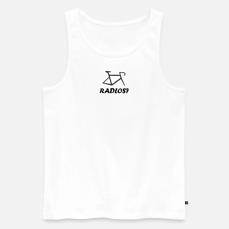 Radlos - Männer Premium Bio Tank Top - Weiß