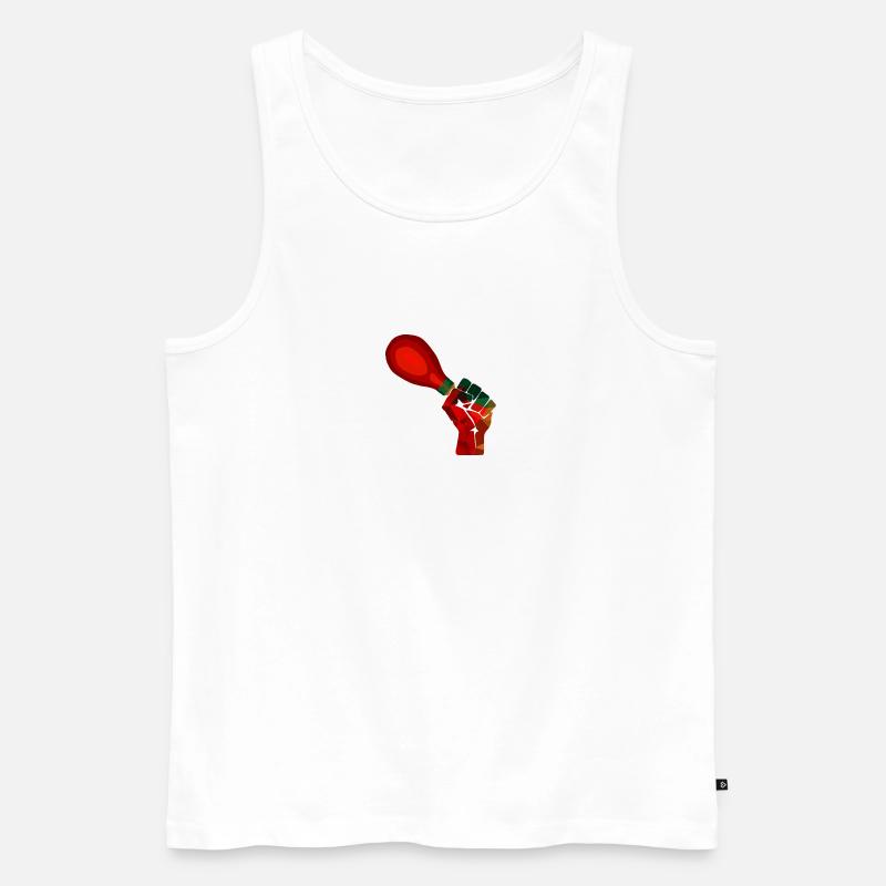 Shake Down - Männer Premium Bio Tank Top - Weiß