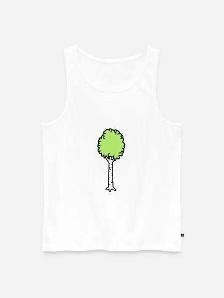 Birch Trees Cool - Men's Premium Organic Tank Top - white