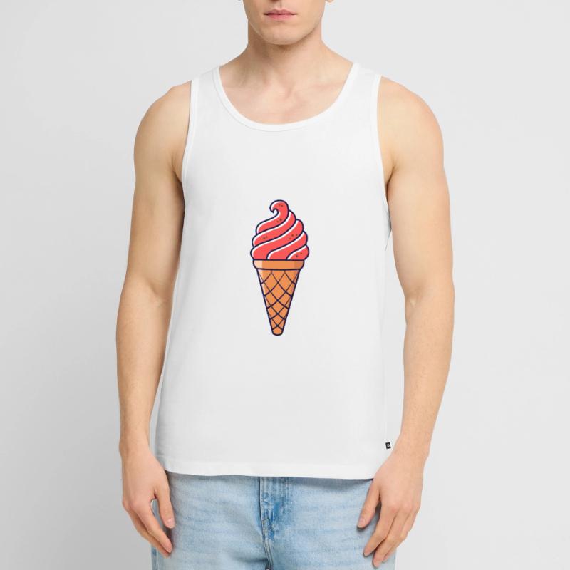 SOFTEIS EISCREME EISBECHER WAFFELEIS GIFT IDEA Men's Premium Organic Tank Top