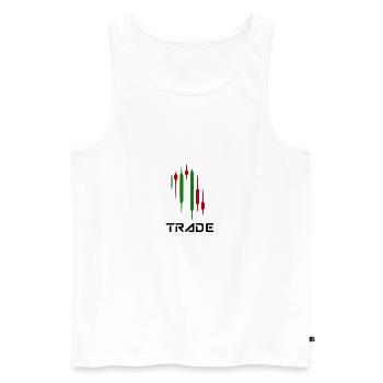 Trade - Men's Premium Organic Tank Top - white - Front - AI Model Male 178 light (178cm)