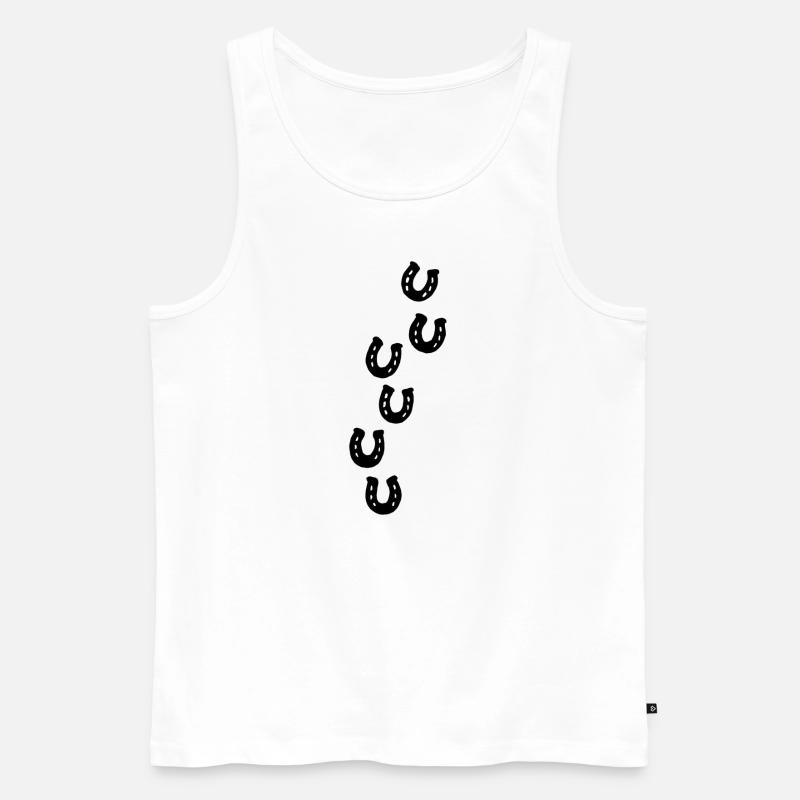 222D6C07 067B 42A2 B956 51BAF7B8A941 - Männer Premium Bio Tank Top - Weiß