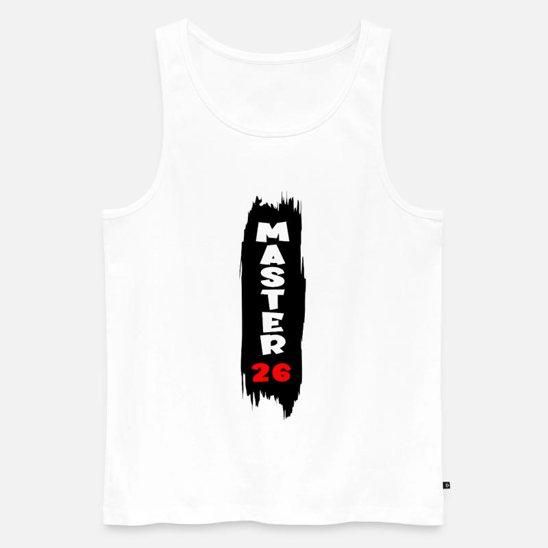 Master 2026 - Men's Premium Organic Tank Top - white