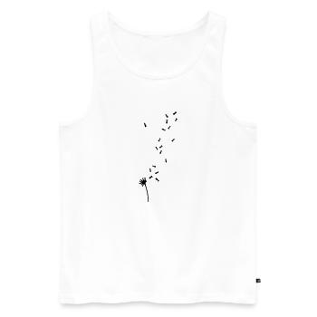 Dandelion hare rabbit bunnies bunny dandelion - Men's Premium Organic Tank Top - white - Front - AI Model Male 178 light (178cm)