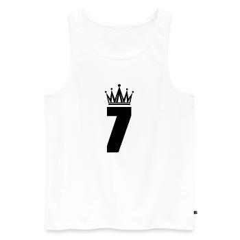 7 - Débardeur bio Premium Homme - blanc - Devant - Michal (187cm)