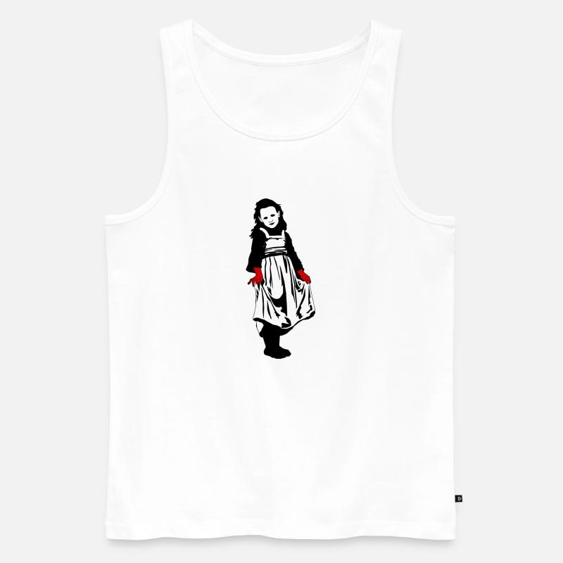 Alice Dee - Männer Premium Bio Tank Top - Weiß