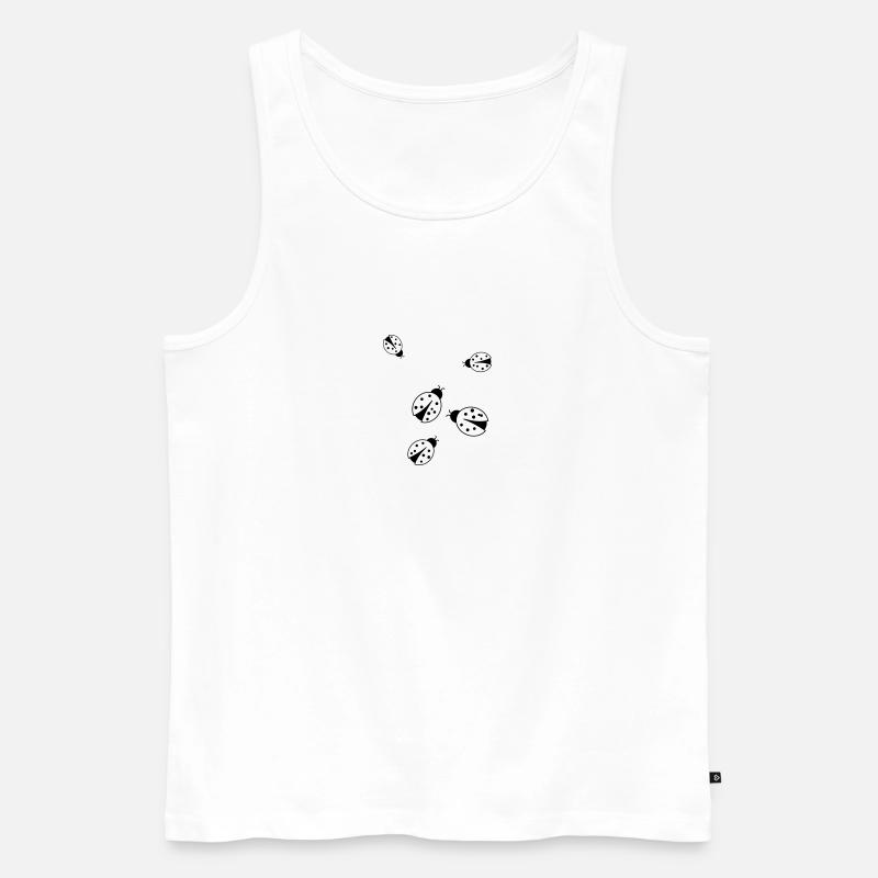 Marienkäfer_ce2 - Männer Premium Bio Tank Top - Weiß