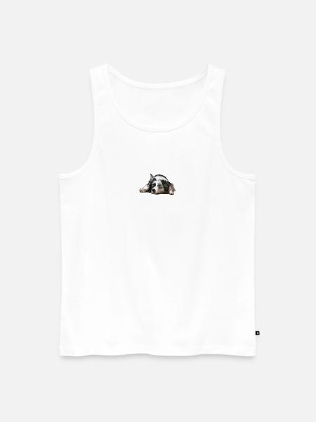 Australian Shepherd - Männer Premium Bio Tank Top - Weiß