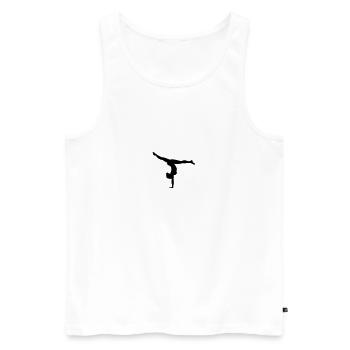 Gymnast, Gymnastics (super cheap!) - Débardeur bio Premium Homme - blanc - Devant - Michal (187cm)