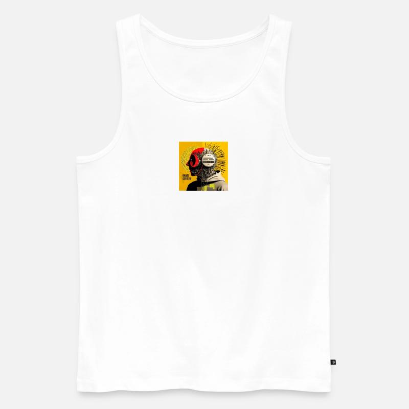 LFO Punk 2 - Männer Premium Bio Tank Top - Weiß