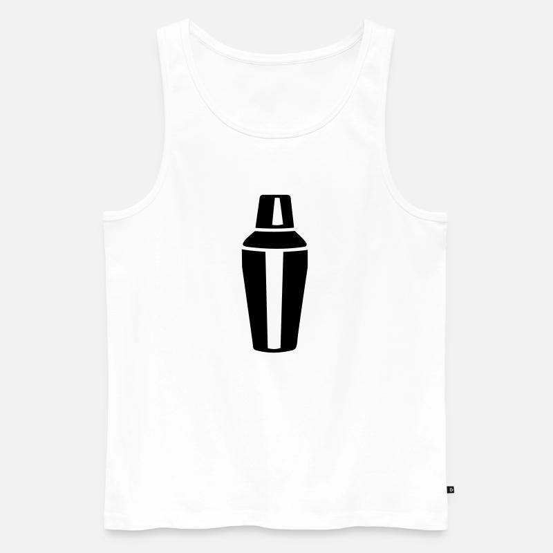 Cocktail - Männer Premium Bio Tank Top - Weiß