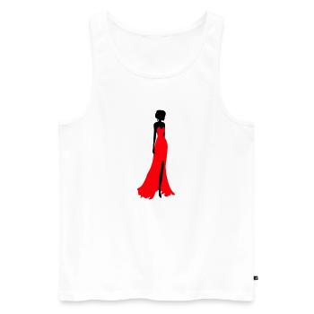 Bride - Men's Premium Organic Tank Top - white - Front - AI Model Male 178 light (178cm)