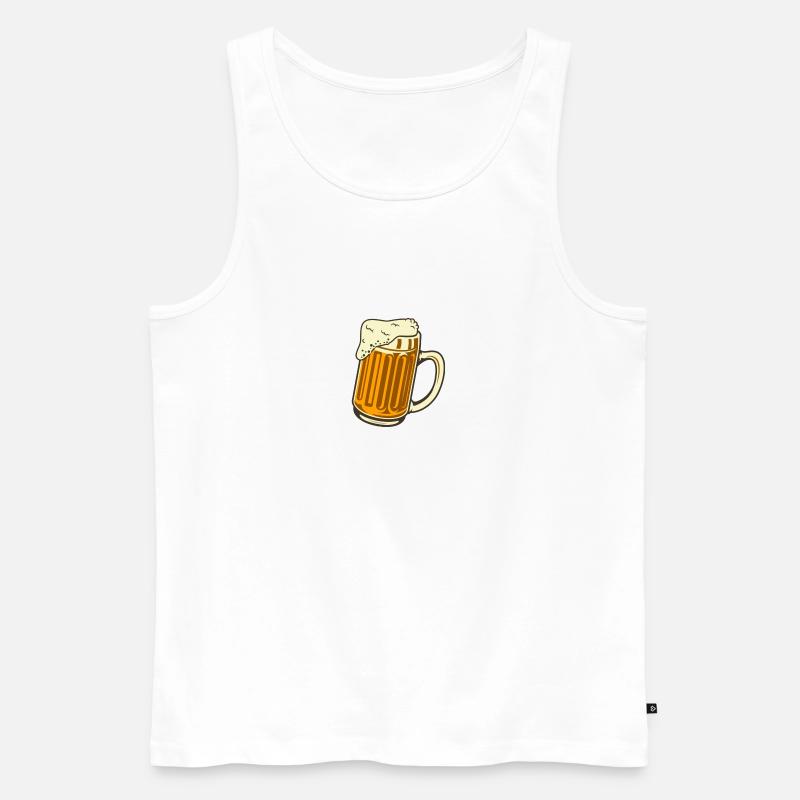 Lecker Bierchen - Männer Premium Bio Tank Top - Weiß