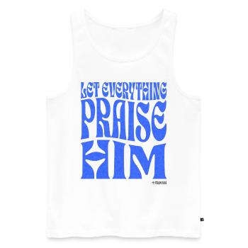 Christianity Christian Bible Verse - Men's Premium Organic Tank Top - white - Front - Michal (187cm)