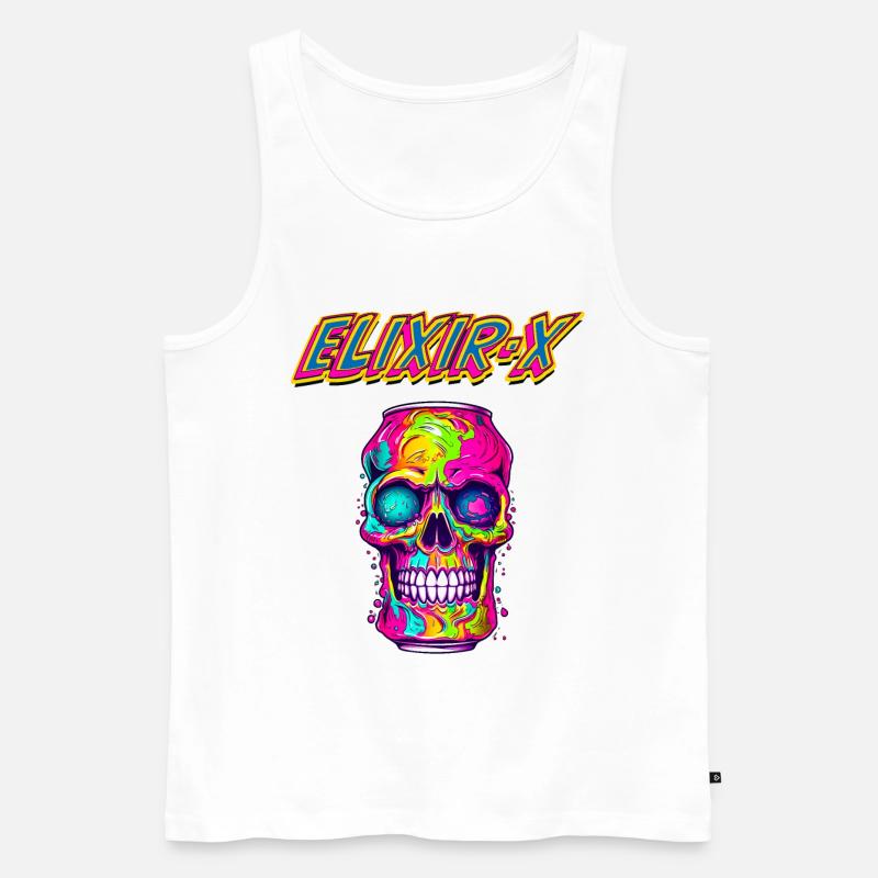 ELIXIR X - Männer Premium Bio Tank Top - Weiß