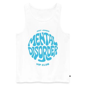 Maillot VIP du club pour troubles mentaux - Débardeur bio Premium Homme - blanc - Devant - Michal (187cm)