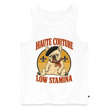 Haute Couture Niedrige Ausdauer - Männer Premium Bio Tank Top - Weiß - Vorne - Michal (187cm)