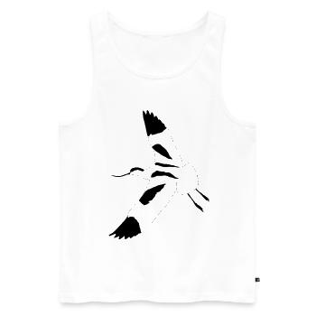 Elegant Avocet - Men's Premium Organic Tank Top - white - Front - Michal (187cm)