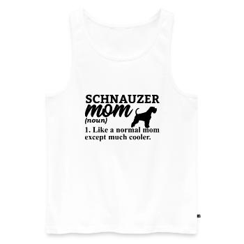 Schnauzer Hund Zwergschnauzer Riesenschnautzer - Männer Premium Bio Tank Top - Weiß - Vorne - Michal (187cm)