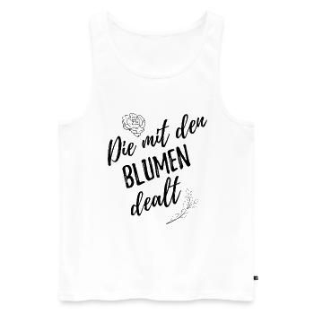 Florist Floristin - Männer Premium Bio Tank Top - Weiß - Vorne - Michal (187cm)