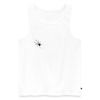 Spinne - Insekten - Männer Premium Bio Tank Top - Weiß - Vorne - Michal (187cm)