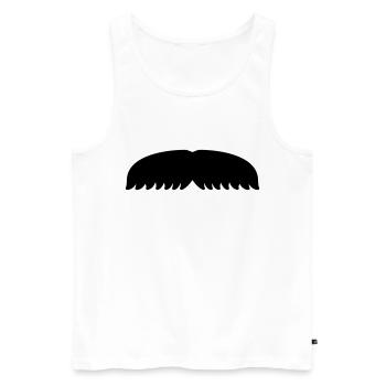 Schnurrbart Haare Flügel November Geschenk - Männer Premium Bio Tank Top - Weiß - Vorne - AI Model Male 178 light (178cm)