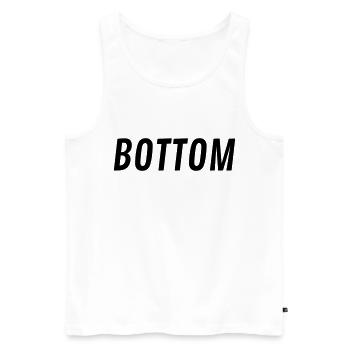 Bottom Gifts - Men's Premium Organic Tank Top - white - Front - AI Model Male 178 light (178cm)
