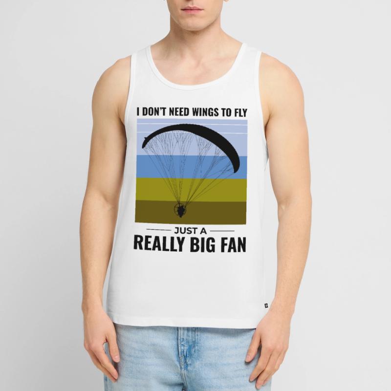 Paramotor Pilot Paramotoring Powered Paraglider Men's Premium Organic Tank Top