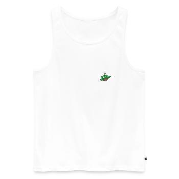 Indoor plant - Men's Premium Organic Tank Top - white - Front - AI Model Male 178 light (178cm)