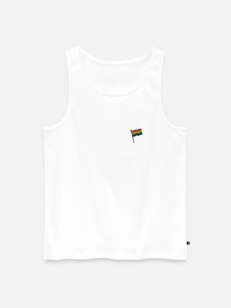 Rainbowflag - Männer Premium Bio Tank Top - Weiß