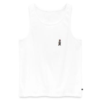 Teddybär 4 - Männer Premium Bio Tank Top - Weiß - Vorne - AI Model Male 178 light (178cm)