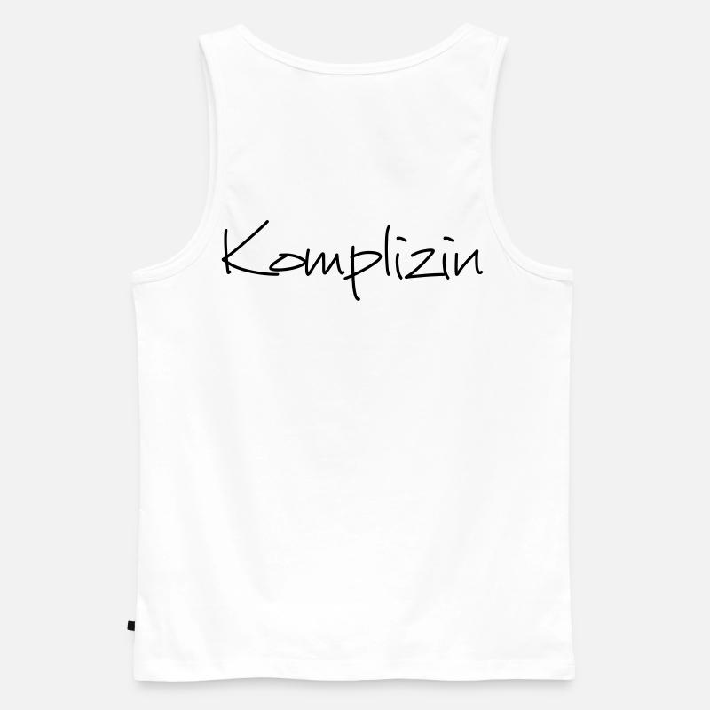 Komplizin Junggesellenabschied Freundin - Männer Premium Bio Tank Top - Weiß