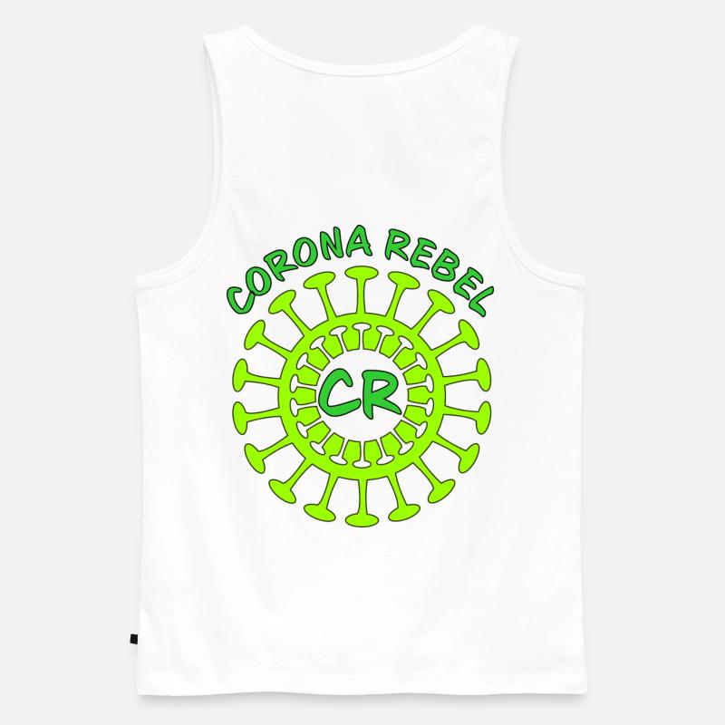 Corona Virus - Männer Premium Bio Tank Top - Weiß