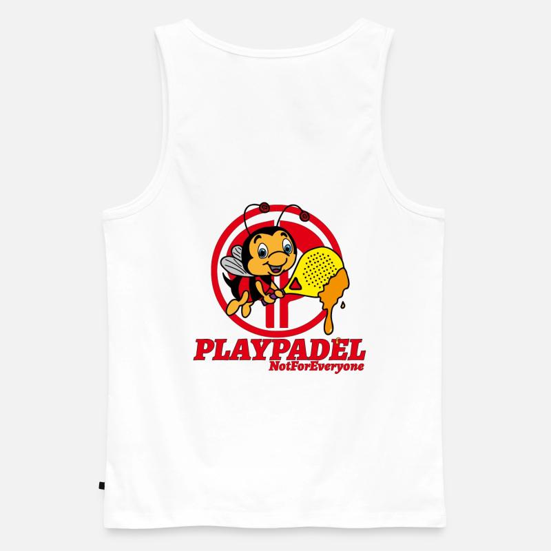 Ape Padel Exklusiv - Männer Premium Bio Tank Top - Weiß