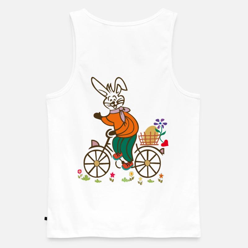 Easter , Easter Egg, Easter - Men's Premium Organic Tank Top - white