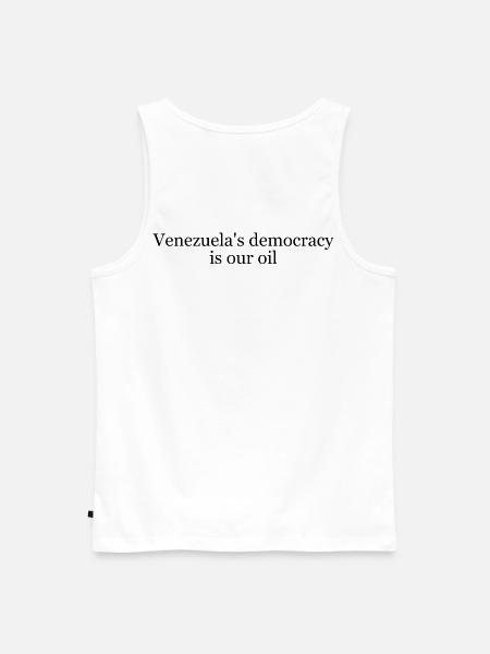 Venezuela oil - Men's Premium Organic Tank Top - white