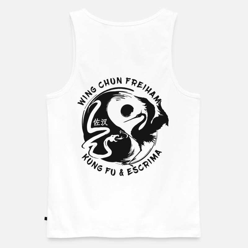 Wing Chun Kung-Fu - Männer Premium Bio Tank Top - Weiß