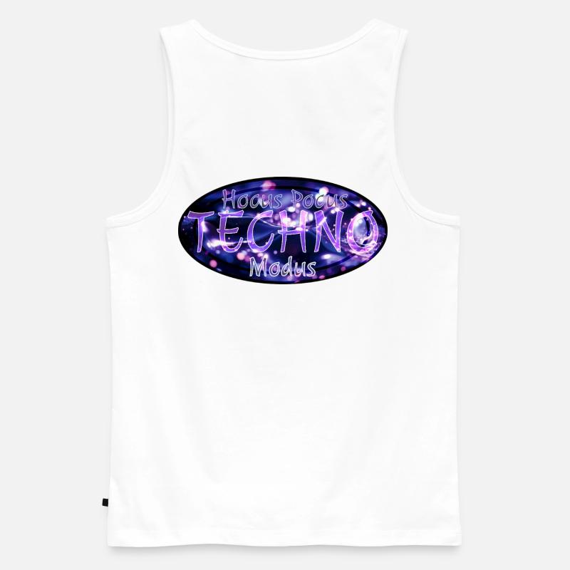 Hocus Pocus Techno Mode - Men's Premium Organic Tank Top - white