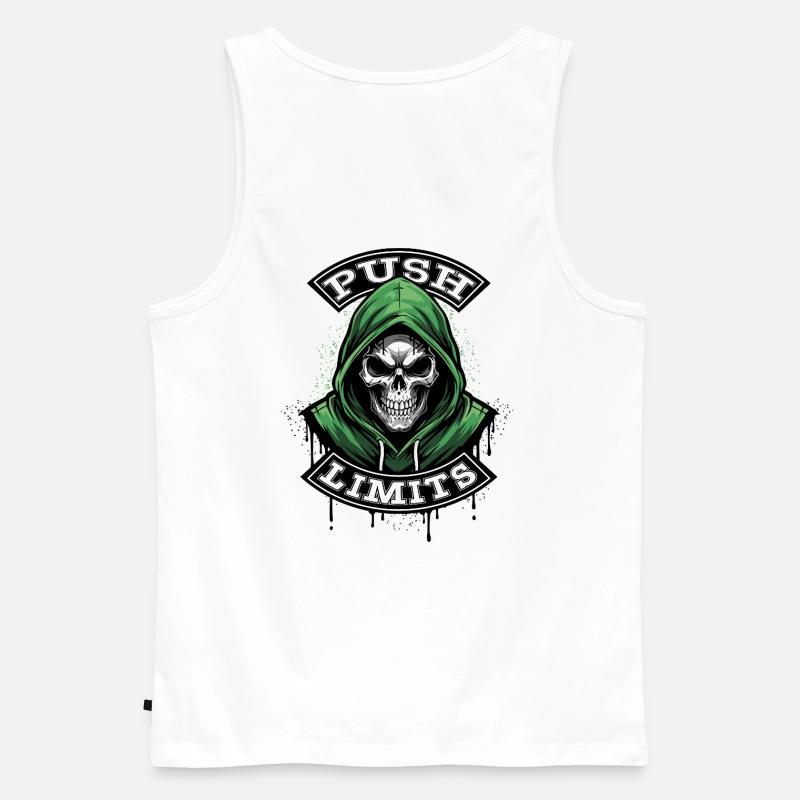 PUSH-LIMITS - Männer Premium Bio Tank Top - Weiß