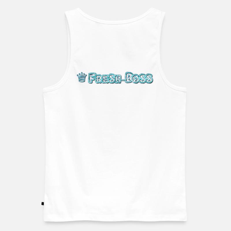 Fresh-Boss - Männer Premium Bio Tank Top - Weiß