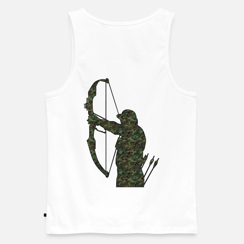 Jäger - Männer Premium Bio Tank Top - Weiß