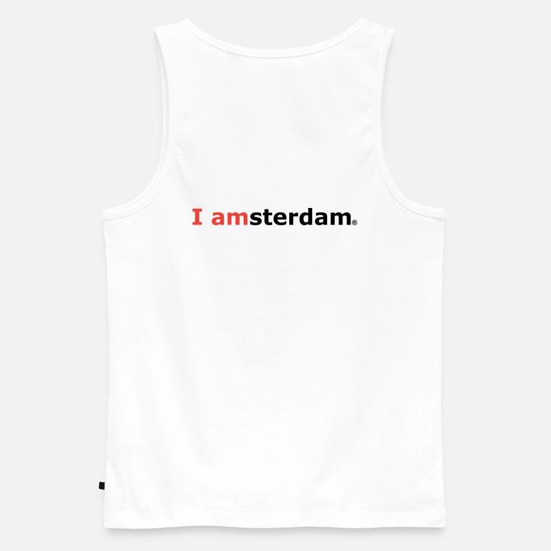 I amsterdam - Männer Premium Bio Tank Top - Weiß