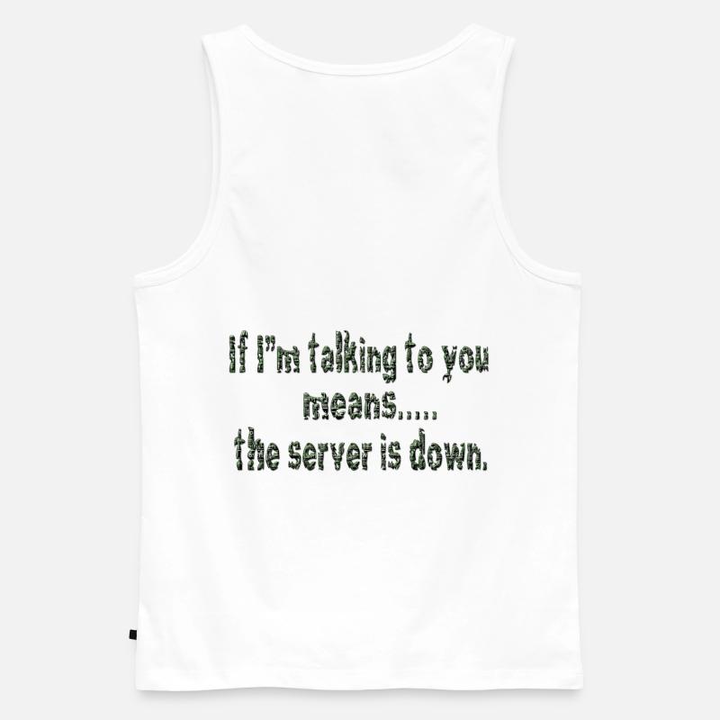 Hacking hacker hacker computer cybersecurity - Men's Premium Organic Tank Top - white